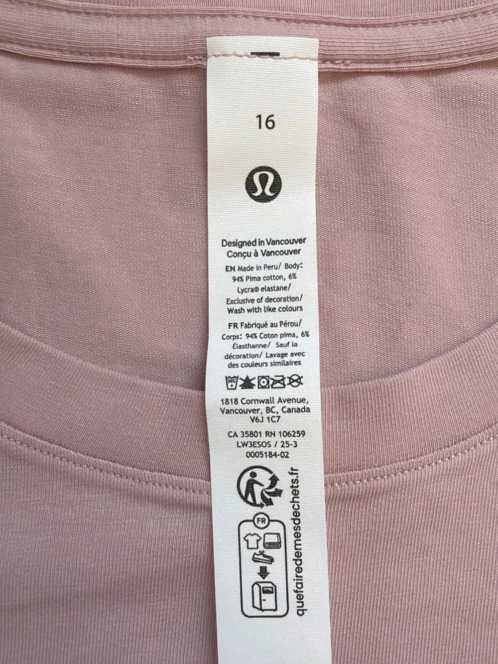 NWT - Lululemon Love Long Sleeve Shirt in Pink Peony (16)